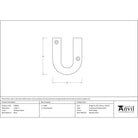 Antique Pewter Letter U | From The Anvil - Letters - From The Anvil - Yester Home