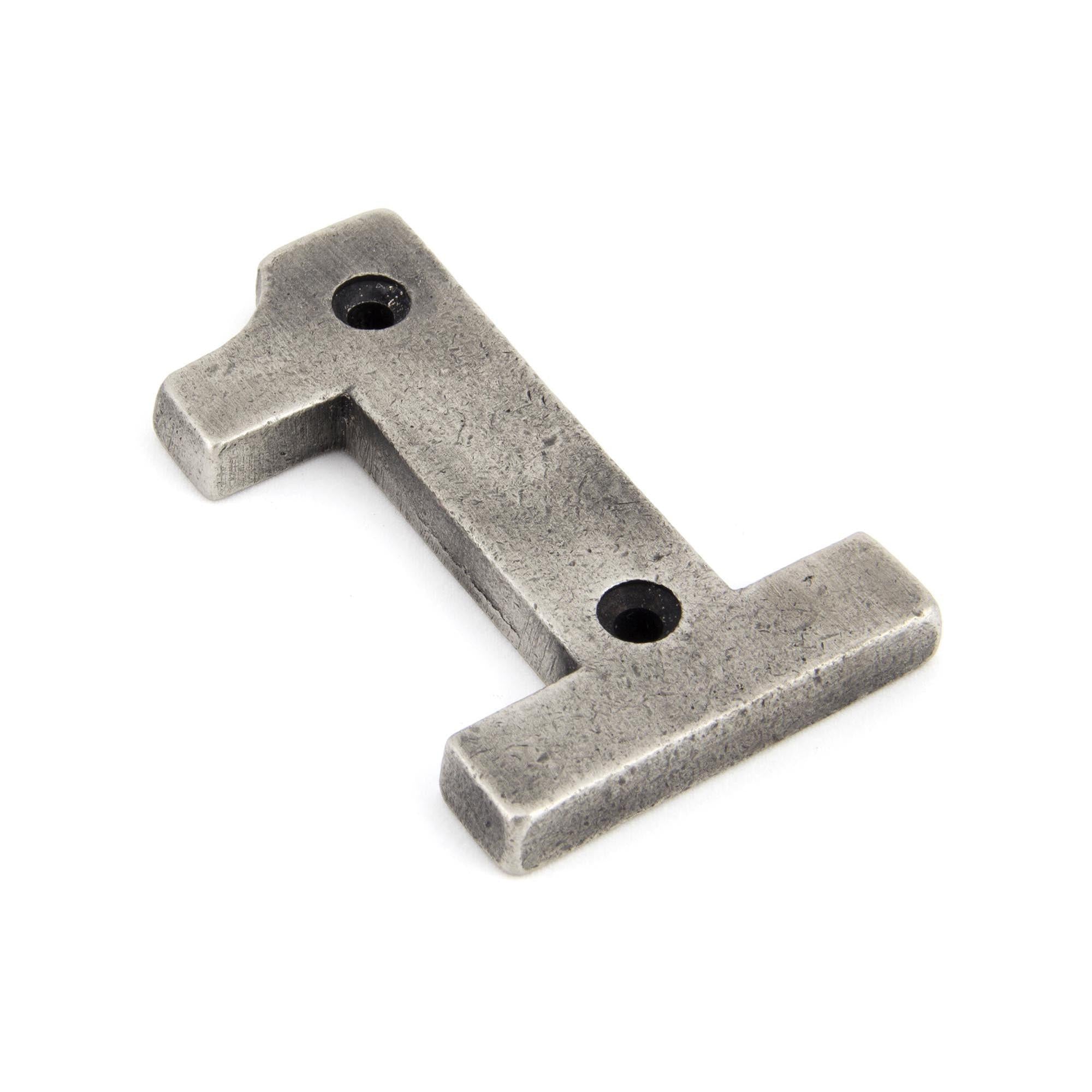 Antique Pewter Numeral 1 | From The Anvil - Numerals - From The Anvil - Yester Home