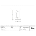 Antique Pewter Numeral 1 | From The Anvil - Numerals - From The Anvil - Yester Home