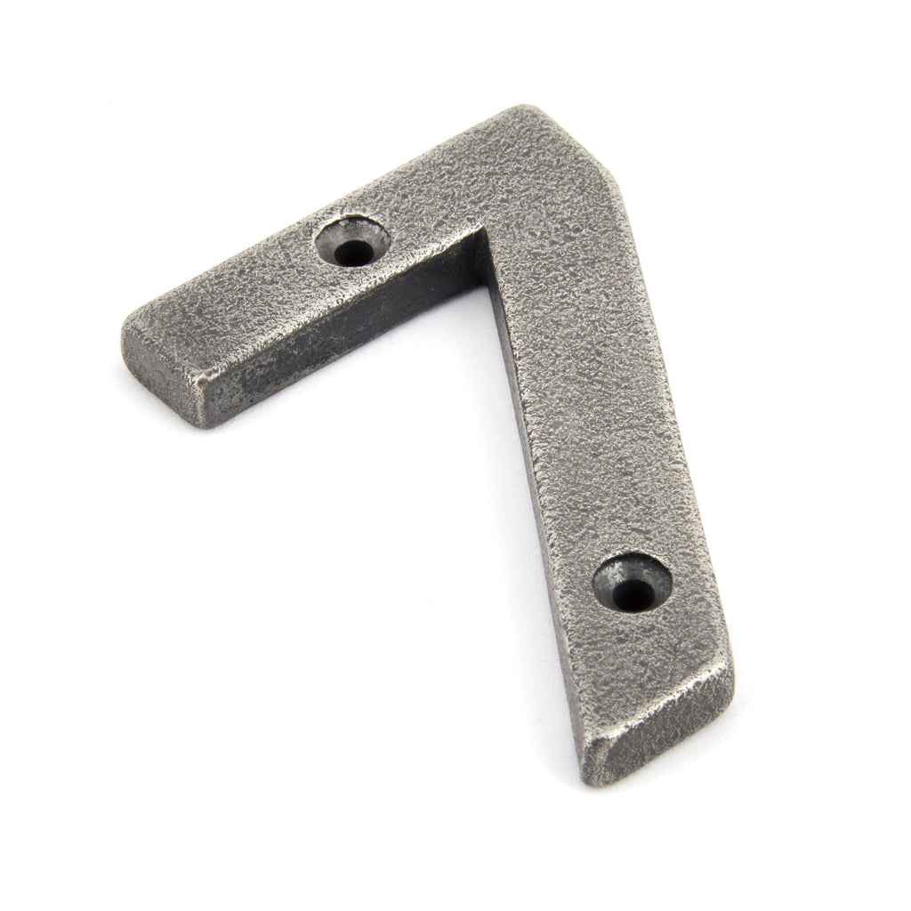 Antique Pewter Numeral 7 | From The Anvil