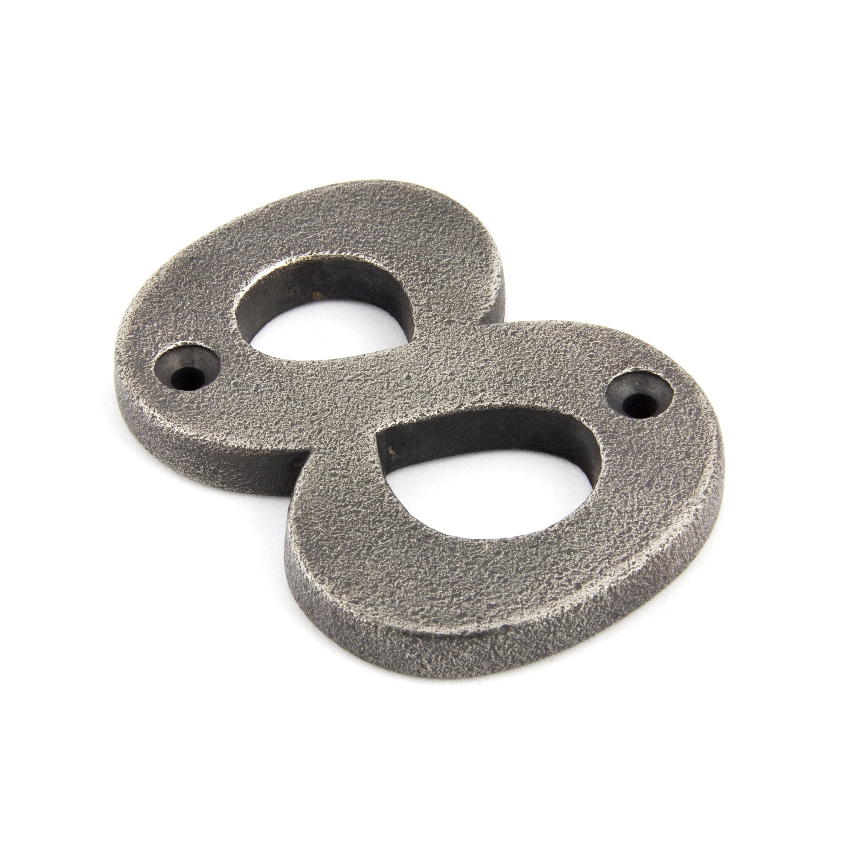 Antique Pewter Numeral 8 | From The Anvil-Numerals-Yester Home