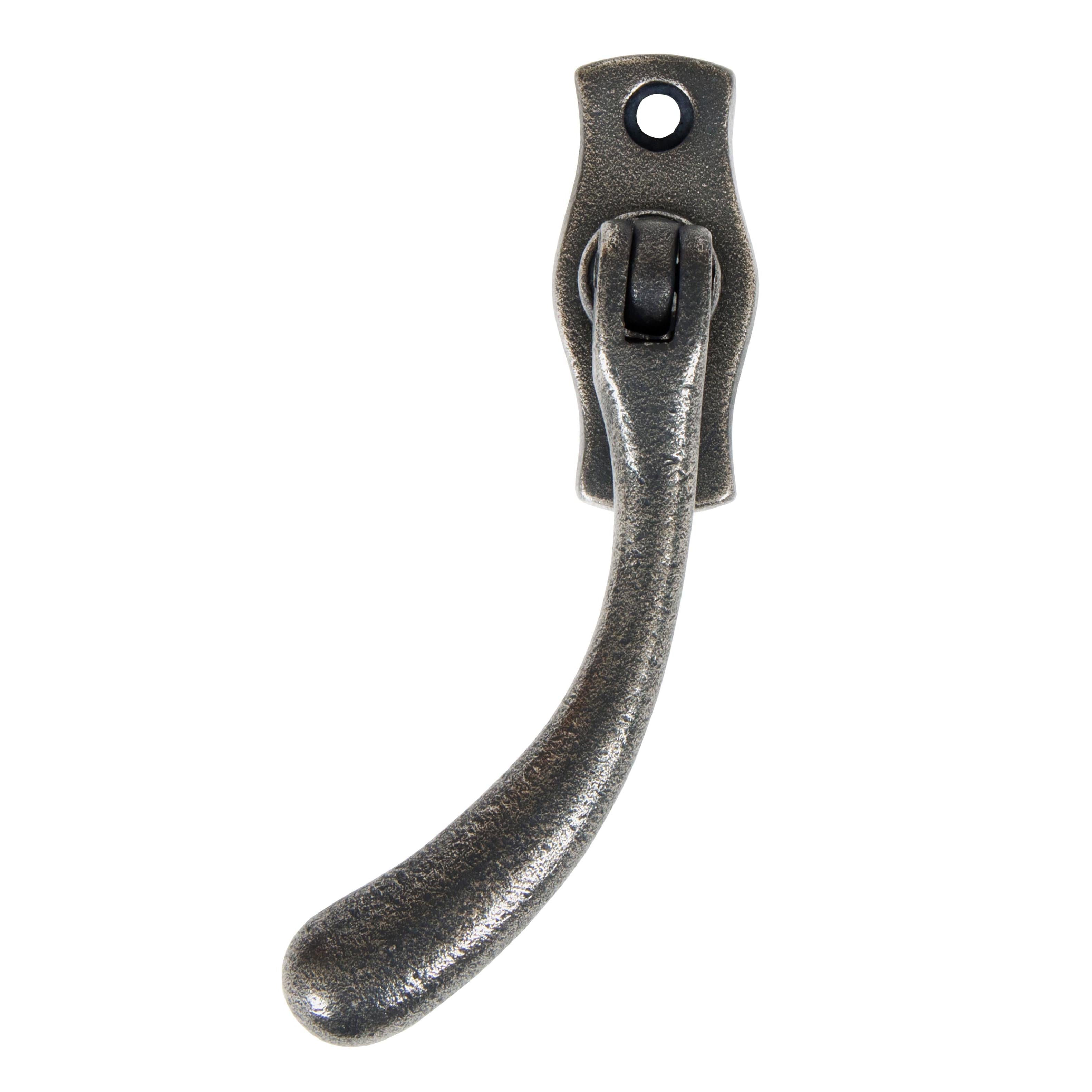 Antique Pewter Peardrop Espag - LH | From The Anvil - Espag. Fasteners - From The Anvil - Yester Home