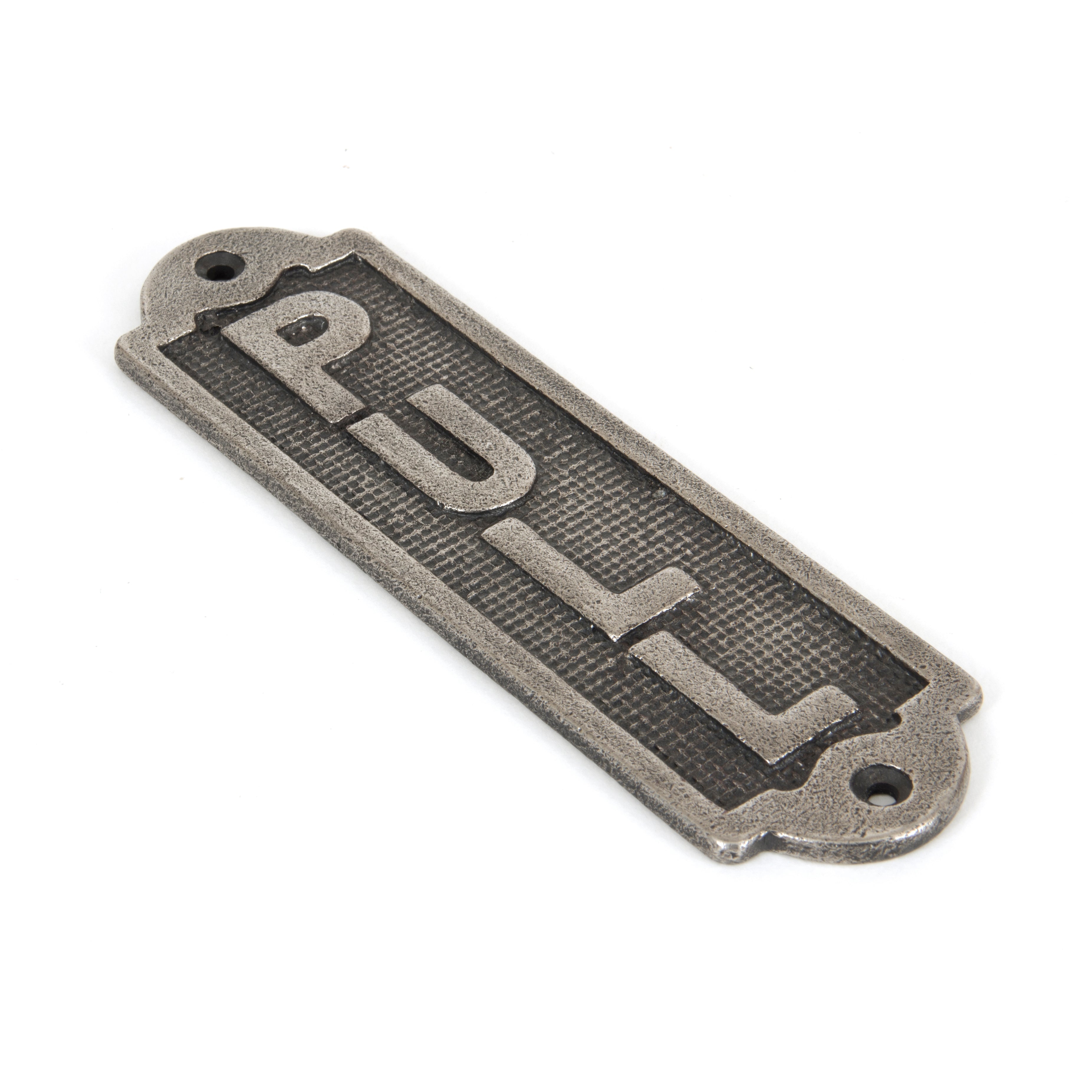 Antique Pewter Pull Sign | From The Anvil-Signs-Yester Home