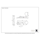 Antique Pewter Sash Hook Fastener | From The Anvil-Sash Hook Fasteners-Yester Home