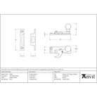 Antique Pewter Sash Hook Fastener | From The Anvil - Sash Hook Fasteners - From The Anvil - Yester Home
