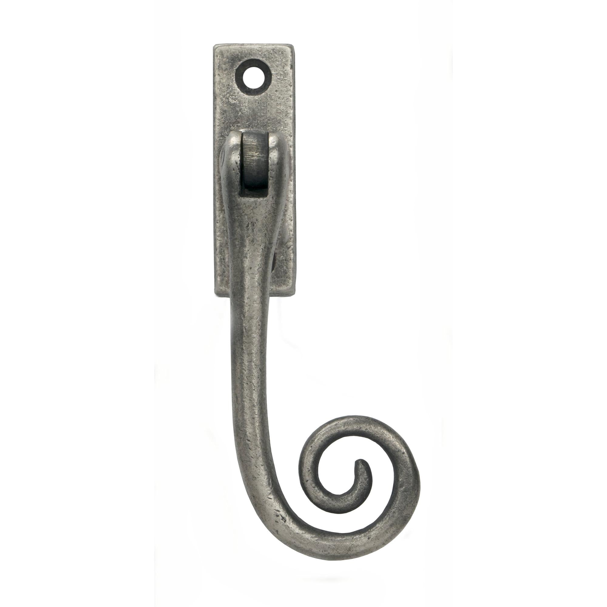 Antique Pewter Slim Monkeytail Espag - RH | From The Anvil - Espag. Fasteners - From The Anvil - Yester Home
