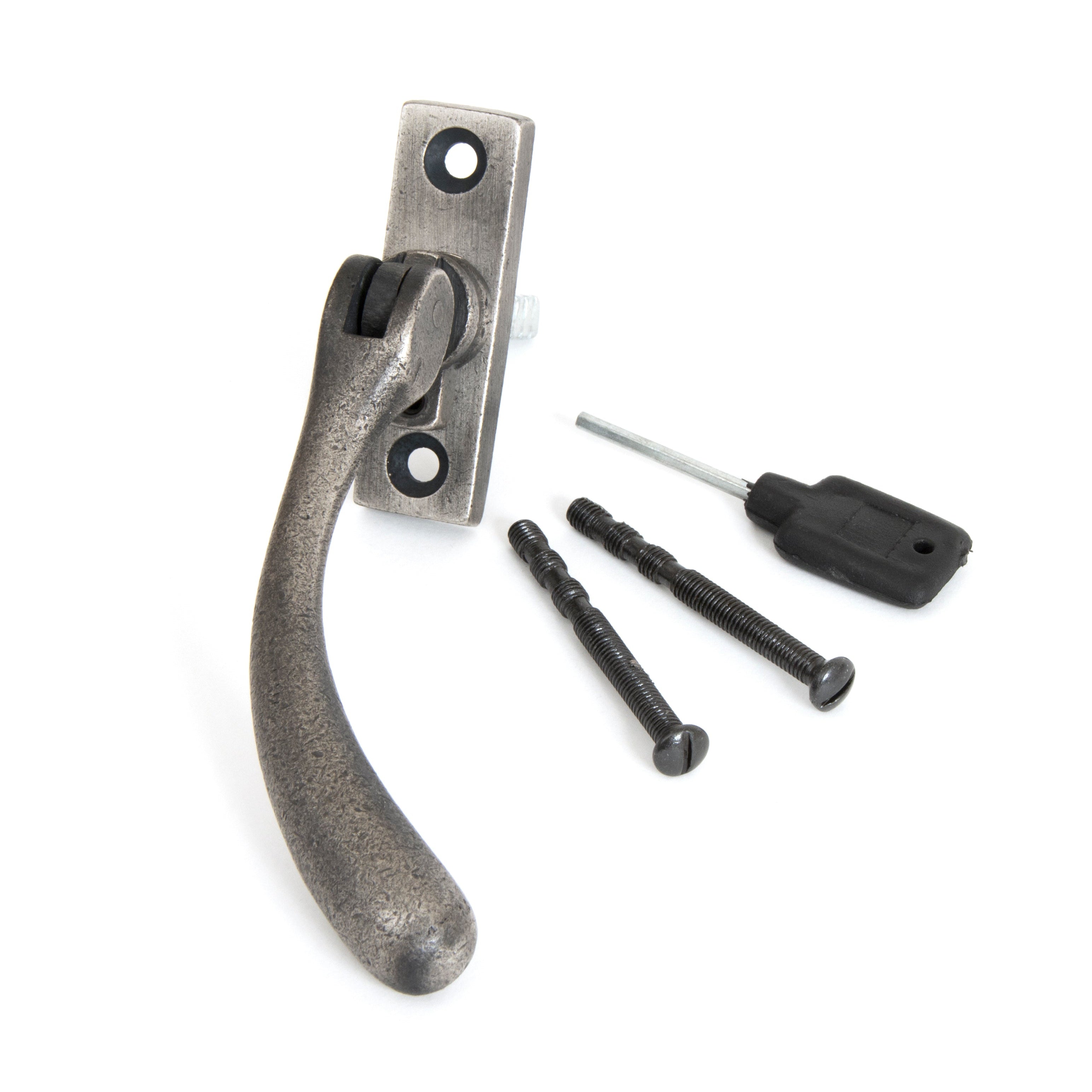 Antique Pewter Slim Peardrop Espag - RH | From The Anvil-Espag. Fasteners-Yester Home