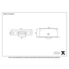 Antique Pewter Square Ended Sash Pulley 75kg | From The Anvil-Sash Pulleys-Yester Home
