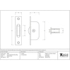 Antique Pewter Square Ended Sash Pulley 75kg | From The Anvil - Sash Pulleys - From The Anvil - Yester Home