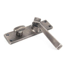 Antique Pewter Straight Lever Bathroom Set | From The Anvil - Lever Bathroom - From The Anvil - Yester Home