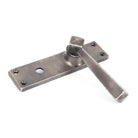 Antique Pewter Straight Lever Bathroom Set | From The Anvil - Lever Bathroom - From The Anvil - Yester Home