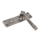 Antique Pewter Straight Lever Bathroom Set | From The Anvil-Lever Bathroom-Yester Home