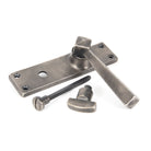 Antique Pewter Straight Lever Bathroom Set | From The Anvil-Lever Bathroom-Yester Home