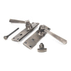 Antique Pewter Straight Lever Bathroom Set | From The Anvil-Lever Bathroom-Yester Home