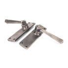 Antique Pewter Straight Lever Latch Set | From The Anvil - Lever Latch - From The Anvil - Yester Home