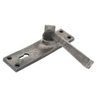 Antique Pewter Straight Lever Lock Set | From The Anvil-Lever Lock-Yester Home