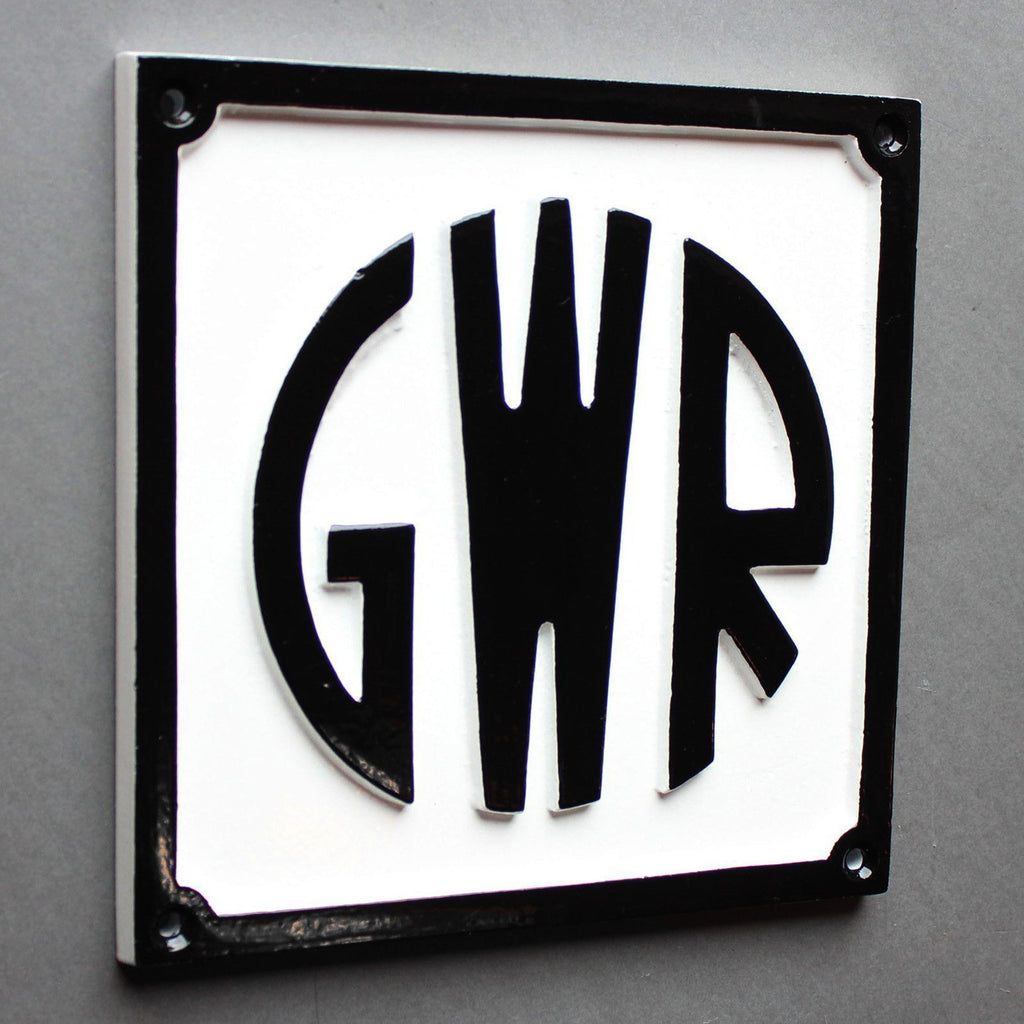 Art Deco GWR Railway Sign