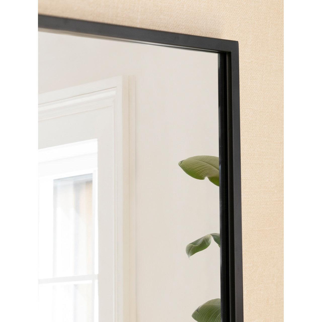 Avening Rectangular Wall Mirror 120x80cm in Black - Iron-Mirrors-Yester Home