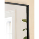 Avening Rectangular Wall Mirror 120x80cm in Black - Iron-Mirrors-Yester Home