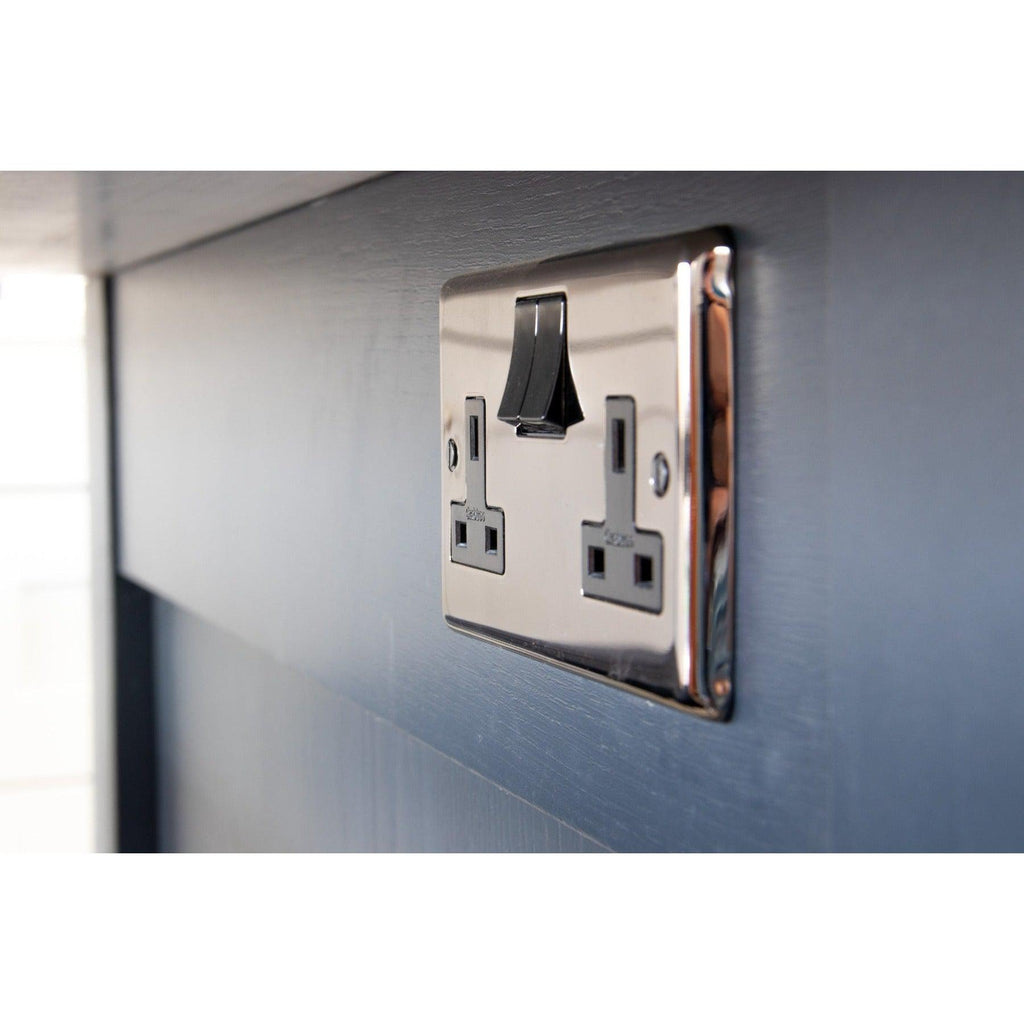 BN Double 13 Amp Switched Socket | From The Anvil-Electrical Switches & Sockets-Yester Home