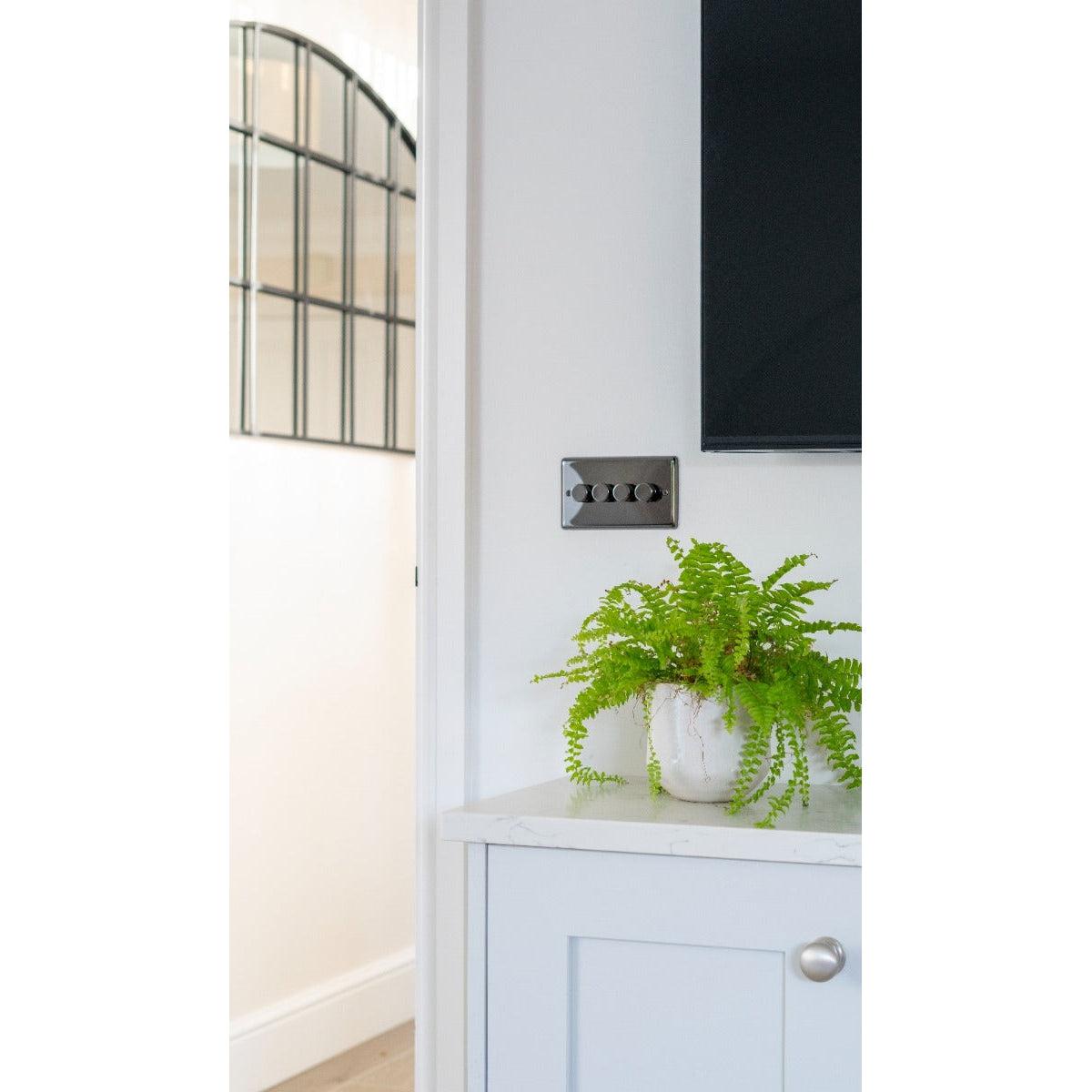 BN Quad LED Dimmer Switch | From The Anvil-Electrical Switches & Sockets-Yester Home