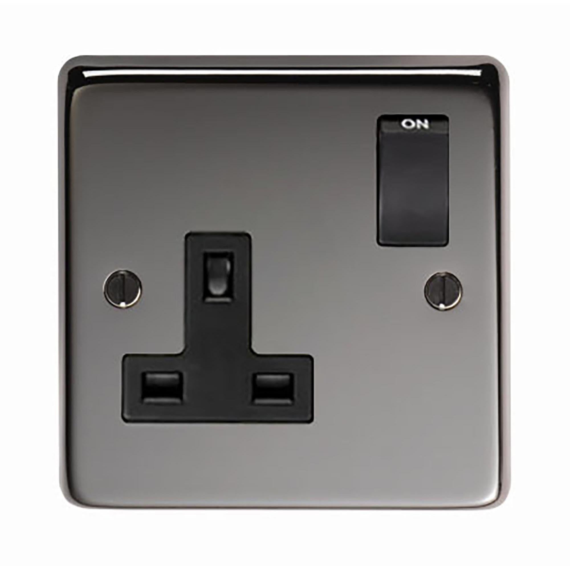 BN Single 13 Amp Switched Socket | From The Anvil - Electrical Switches & Sockets - From The Anvil - Yester Home