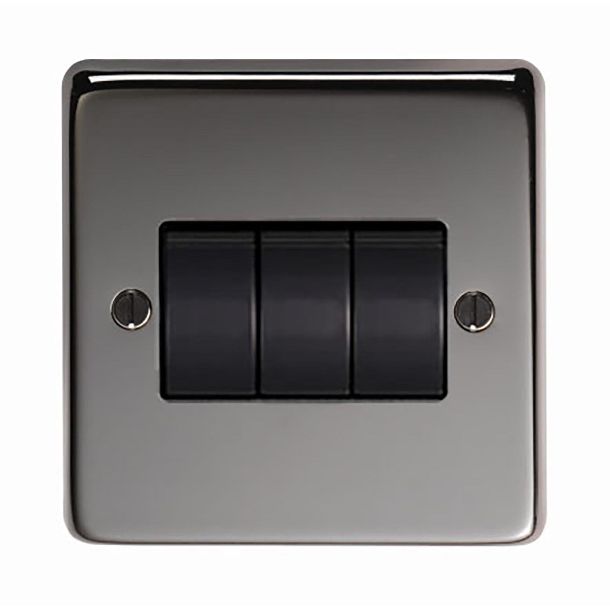 BN Triple 10 Amp Switch | From The Anvil - Electrical Switches & Sockets - From The Anvil - Yester Home