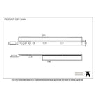 BZP 250mm Extension Piece for Espag Door Locks | From The Anvil - Multi-Point Locks - From The Anvil - Yester Home
