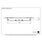 BZP Excal - Gearbox 22mm Backset (No Claws) | From The Anvil-Multi-Point Locks-Yester Home
