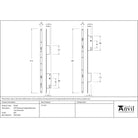 BZP Winkhaus Espag Stable Door Lock 45mm BS | From The Anvil - Multi-Point Locks - From The Anvil - Yester Home