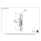 BZP Winkhaus Standard Hook Keep | From The Anvil-Multi-Point Locks-Yester Home