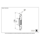 BZP Winkhaus Standard Hook Keep | From The Anvil - Multi-Point Locks - From The Anvil - Yester Home