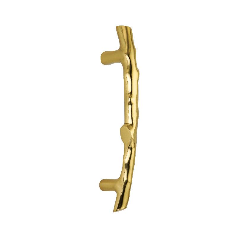 Bamboo Pull Handle 270mm Polished Brass-Cabinet Handles-Yester Home