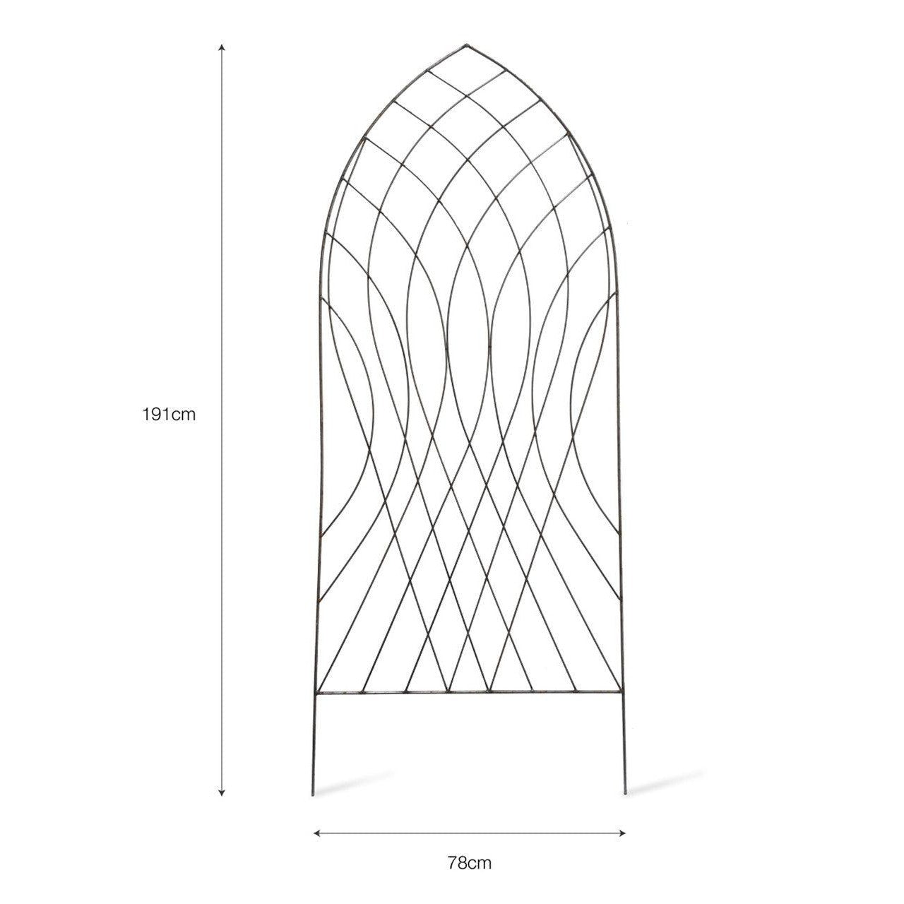 Barrington Arch Trellis-Plant Supports & Obelisks-Yester Home