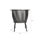 Barrington Fire Pit, Large - Steel-Fire Pits & Braziers-Yester Home