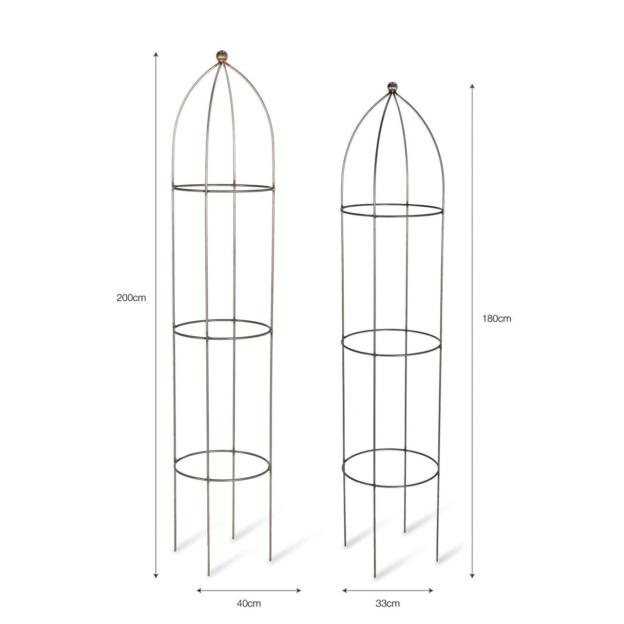 Barrington Obelisk Plant Supports | Set of 2 - Plant Supports & Obelisks - Garden Trading - Yester Home