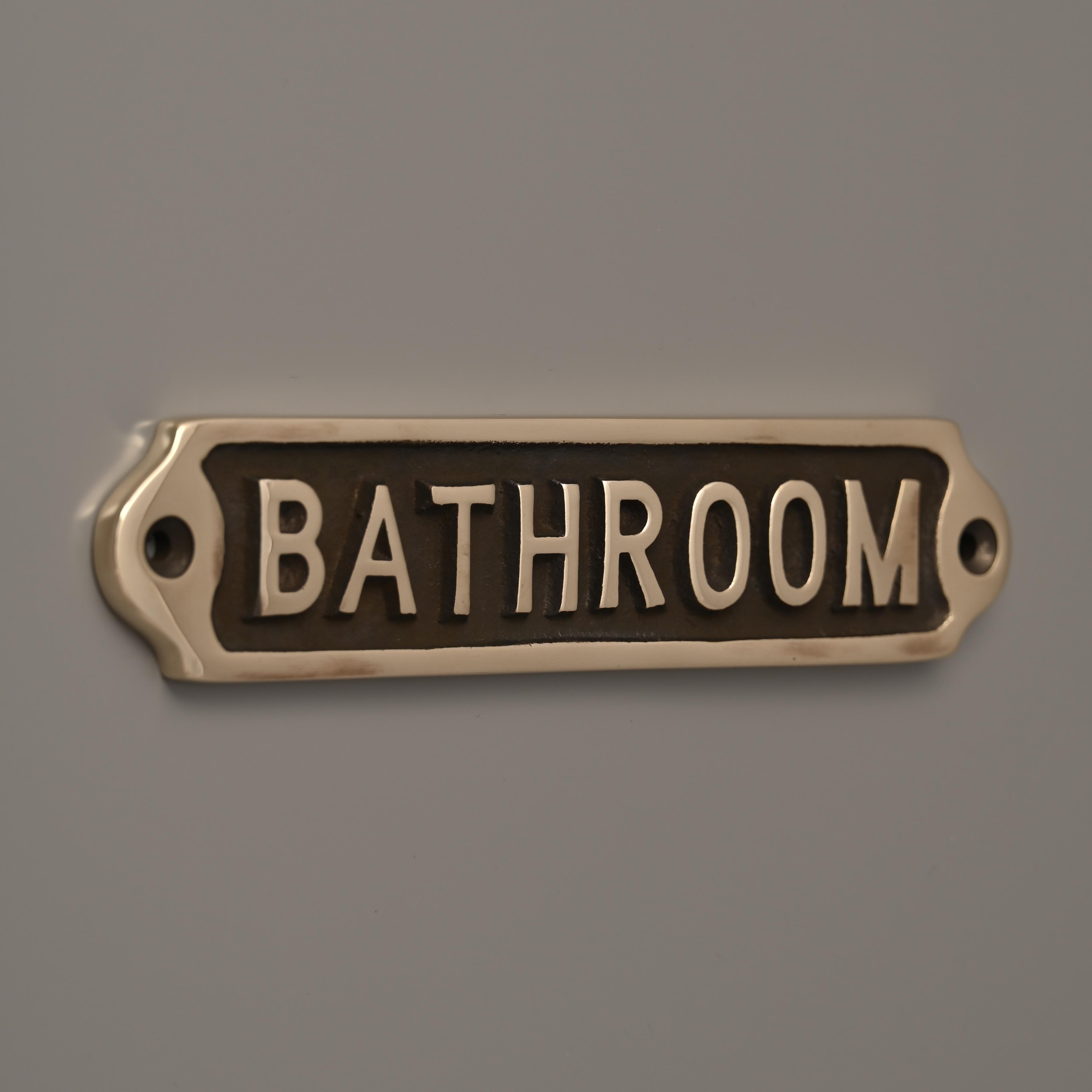 Bathroom Door Sign-Toilet Sign-Yester Home
