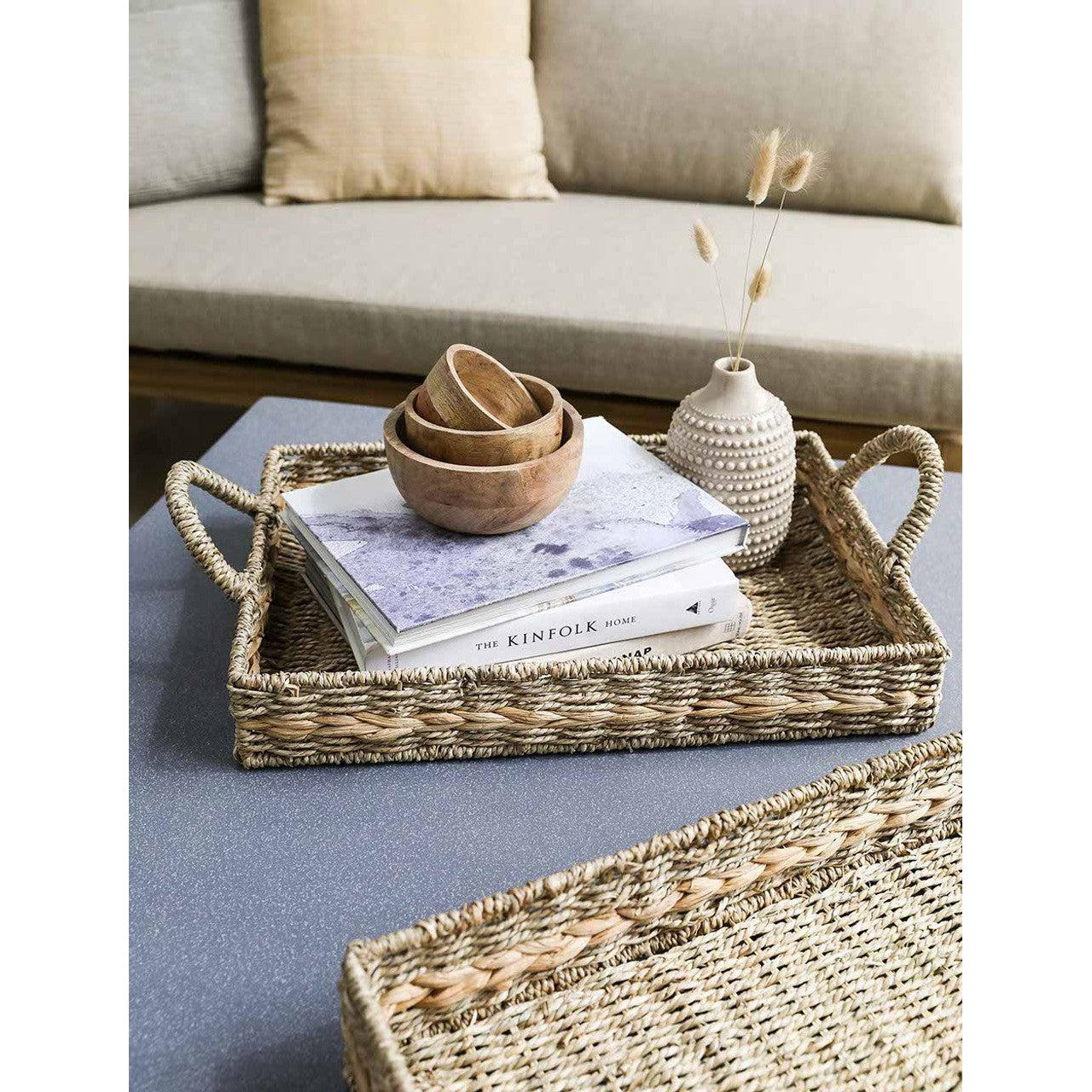 Bayford Woven Tray | Set of 2 | Natural - Serveware - Garden Trading - Yester Home