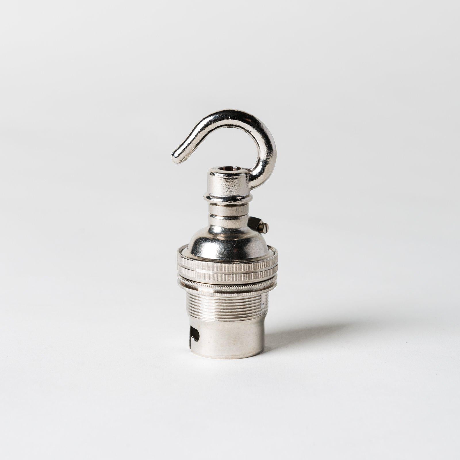 Bayonet Period Lampholder with hook - All Colours-Lampholders-Yester Home