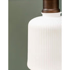 Beaulieu Ceramic Fluted Cylinder Wall Light | Antique Bronze - Wall Lights - Garden Trading - Yester Home