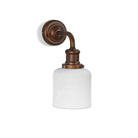 Beaulieu Ceramic Fluted Cylinder Wall Light | Antique Bronze - Wall Lights - Garden Trading - Yester Home