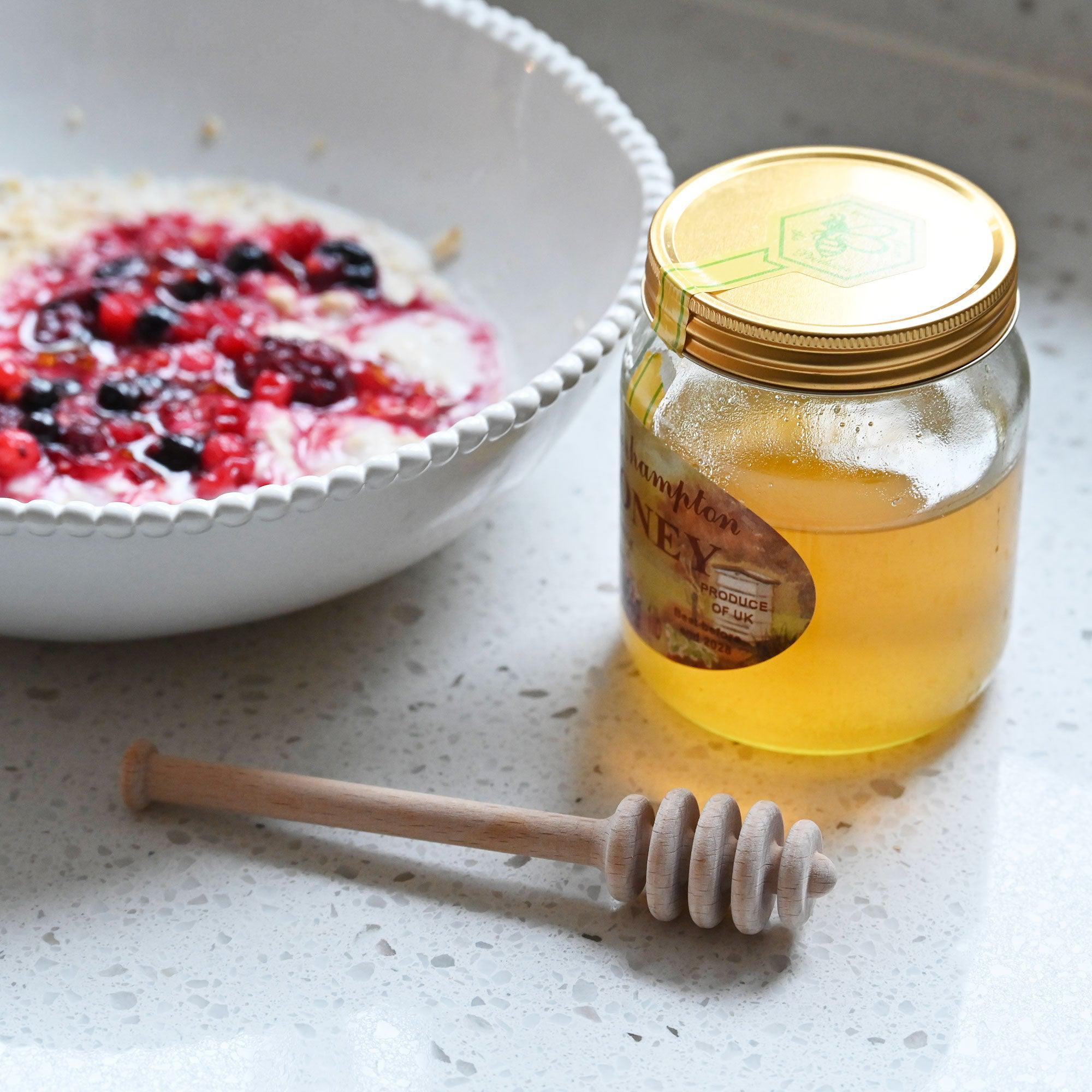 Beech Beehive Honey Dipper-Kitchen Tools & Utensils-Yester Home