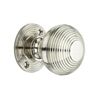 Beehive 50mm Rim/Mortice Door Knob Polished Nickel-Rim Door Knobs-Yester Home