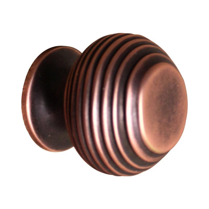 Beehive Small 30mm Cupboard Knob Aged Bronze-Cupboard Knobs-Yester Home