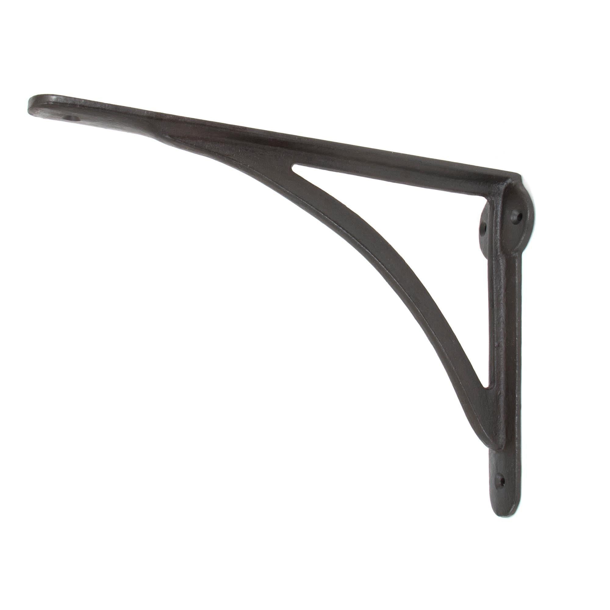 Beeswax 10'' x 7'' Curved Shelf Bracket | From The Anvil - 9 - 10" Shelf Brackets - From The Anvil - Yester Home