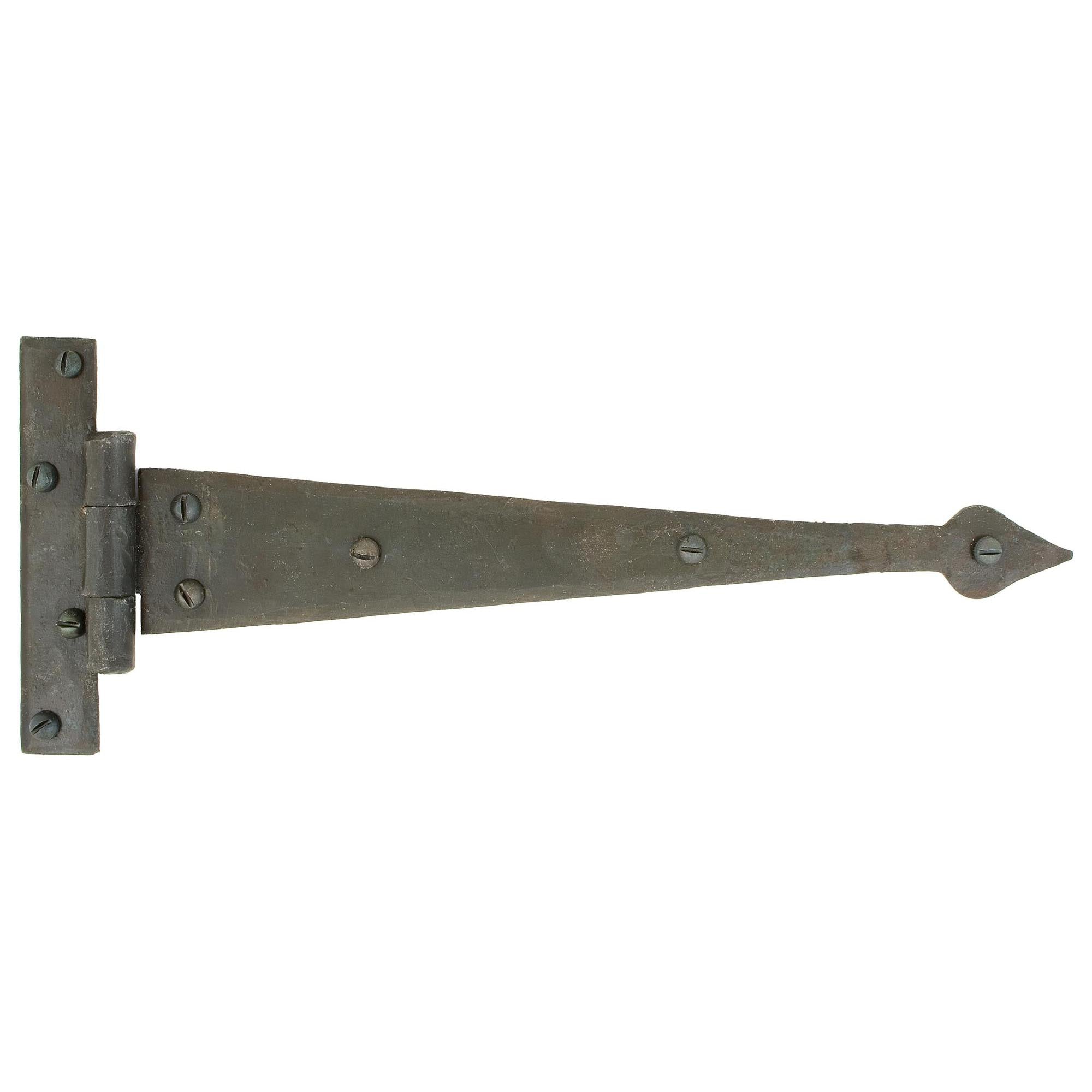 Beeswax 12" Arrow Head T Hinge (pair) | From The Anvil - T Hinges - From The Anvil - Yester Home