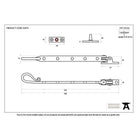 Beeswax 12" Shepherd's Crook Stay | From The Anvil-Stays-Yester Home