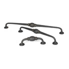 Beeswax 13 1/2" Hammered D Handle | From The Anvil - D Handles - From The Anvil - Yester Home