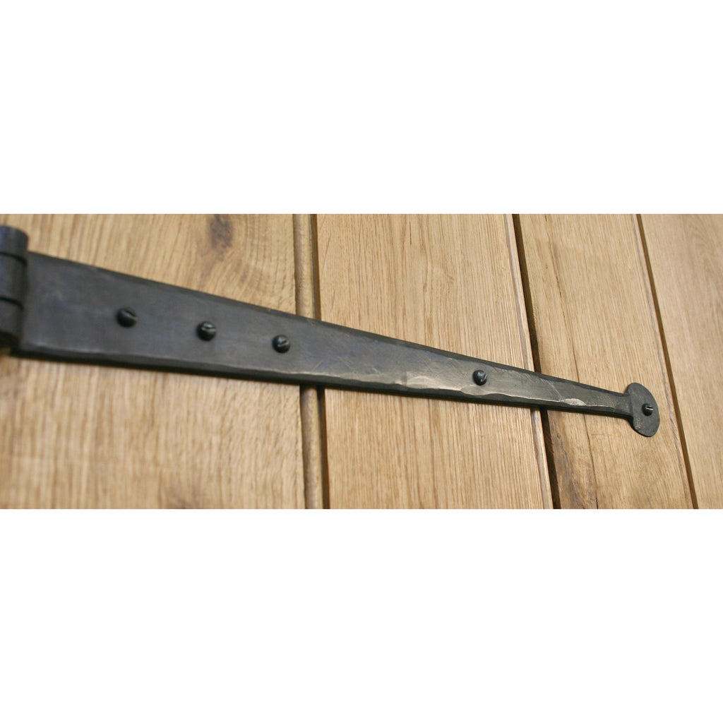 Beeswax 18" Penny End T Hinge (pair) | From The Anvil-T Hinges-Yester Home