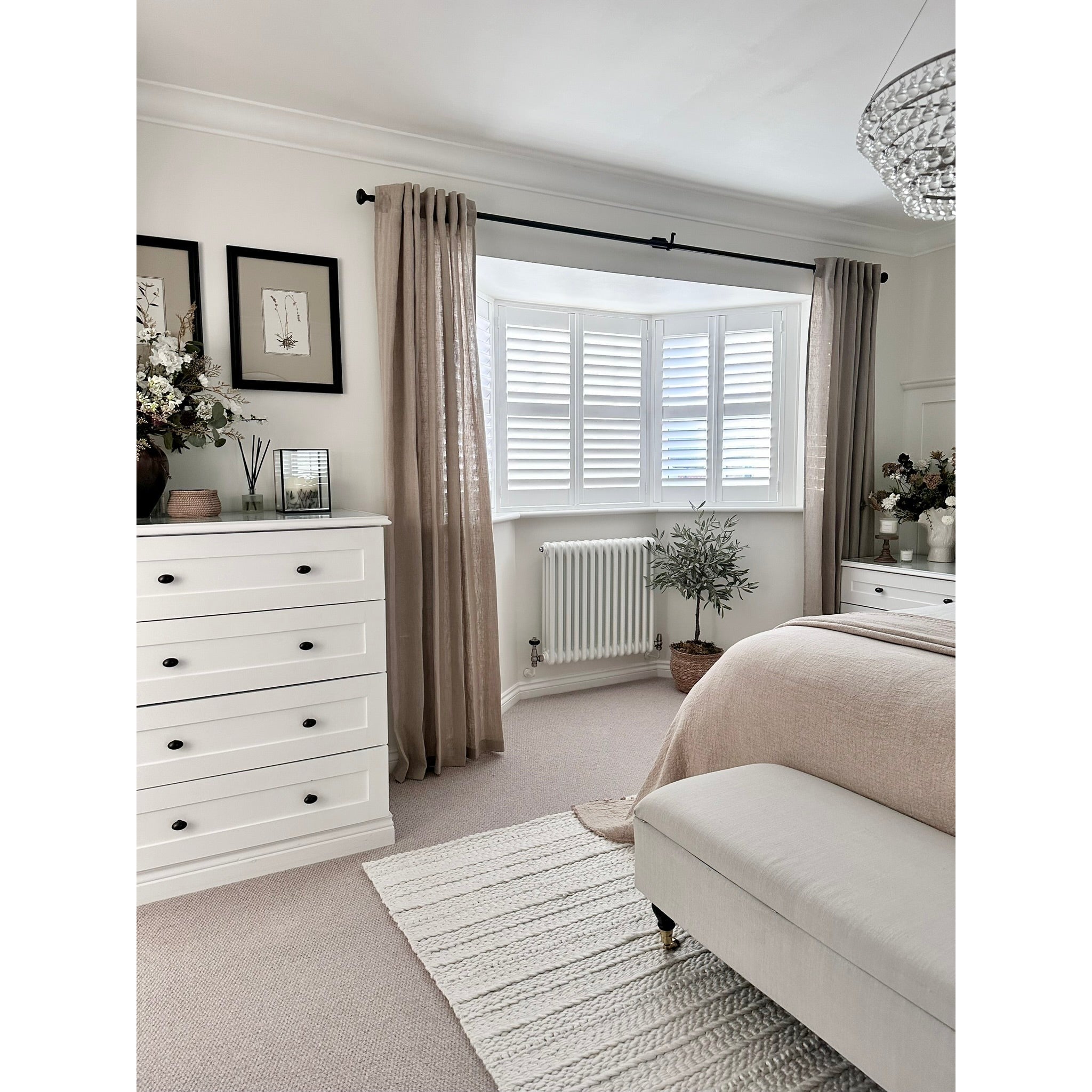 Beeswax 1.5m Curtain Pole | From The Anvil - Poles - From The Anvil - Yester Home